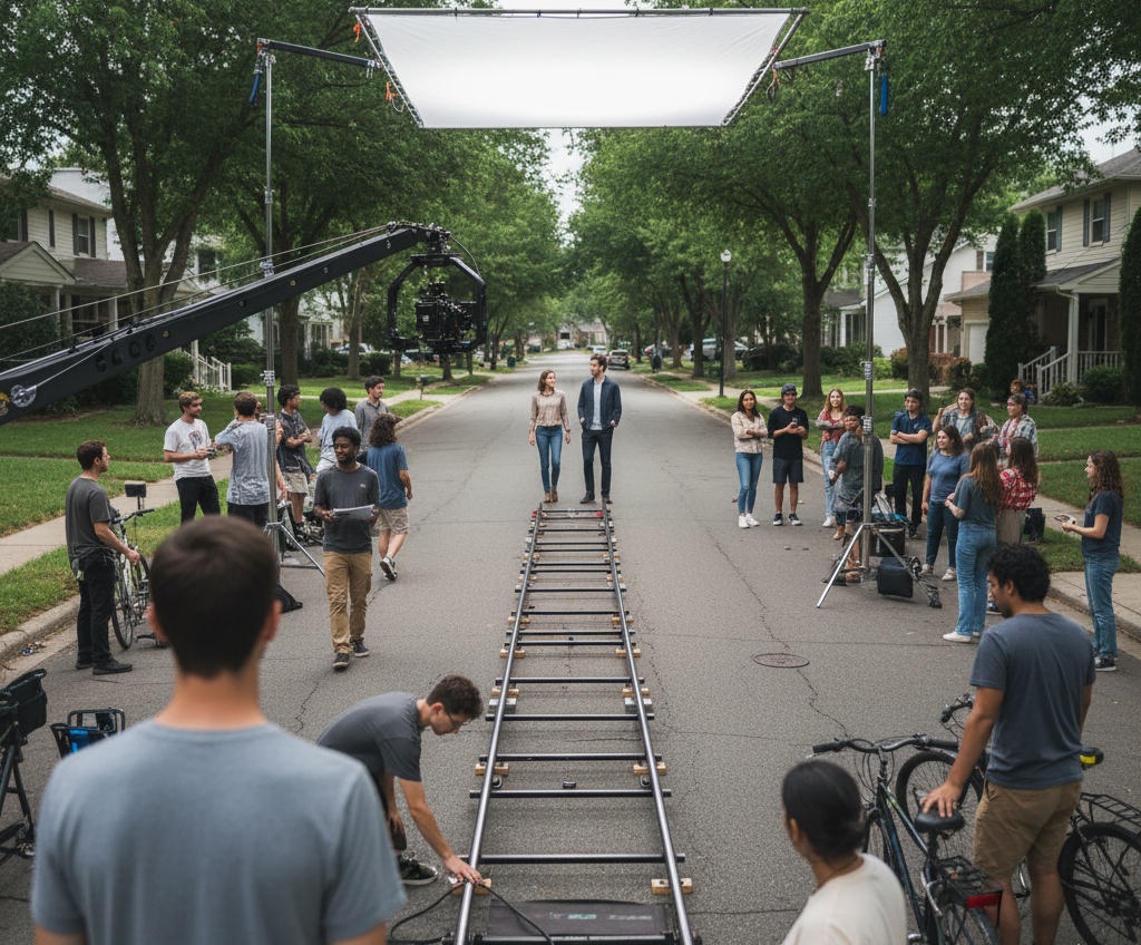 Background Actor on set learning for Film Actor Role